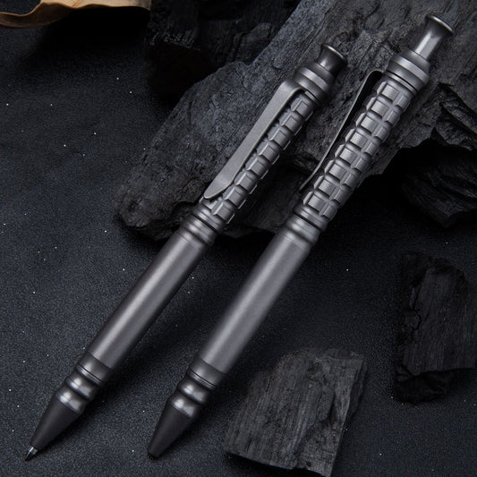 Mini Titanium Pen EDC Gadget Keychain Ballpoint Pen Practical Tactical Pen Outdoor Camping Hiking Cycling Equipment-0